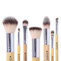 SHANY Makeup Brushes - I love Bamboo - 7pc Petite Pro Bamboo Make up brush set with cosmetics brush Carrying Case