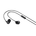 Amazon Basics USB-C Wired Earbuds with Microphone, In Ear Headphones, 4.2 ft long cable, S/M/L Ear Tips, Black