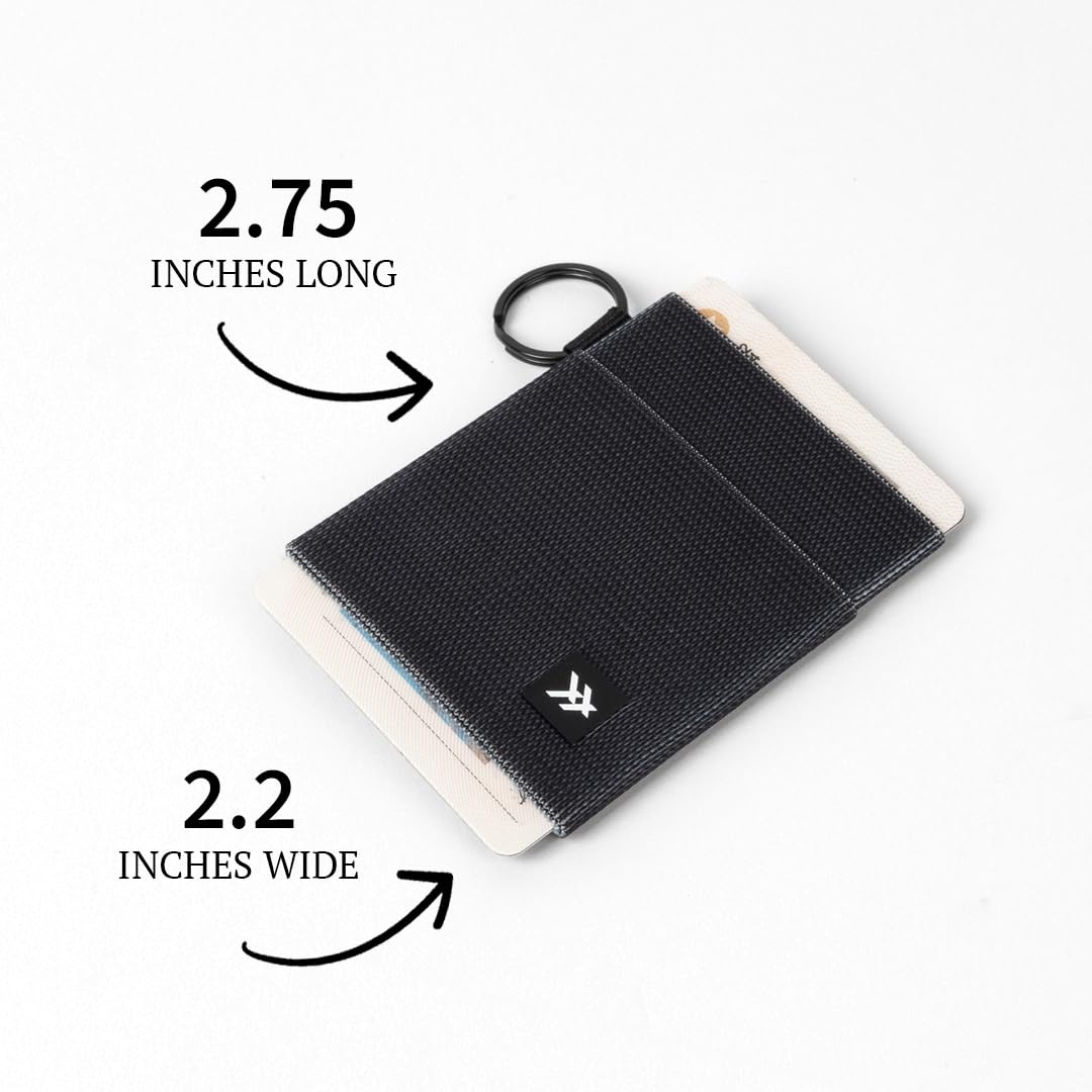 Thread Wallets Ultra Slim Card Holder Wallet - Views Color, Polyester Material, Minimalist Wallet for Women & Men