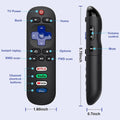 (Pack of 2) Replacement Remote Control for ROKU TV,Universal TV Remote Control with Protective case Compatible for Hisense/Philips/Sharp/Onn/Element/TCL Series TVs (Not for Roku Stick and Box)