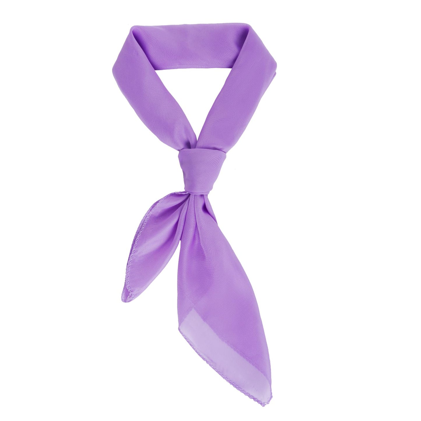 Jmkcoz - Bufanda de gasa de los años 50, pañuelo para la cabeza con cuello cuadrado transparente de los años 50 para fiestas de disfraces, bodas, Halloween, cosplay (puro, morado, 25,6 pulgadas)