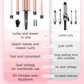 Waver Curling Iron Wand, BESTOPE PRO 5 in 1 Curling Wand Set with 3 Barrel Hair Crimper for Women, Fast Heating Hair Wand Curler in All Hair Type