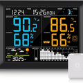 Sainlogic Wireless Weather Station with 8.3" Large Easy to Read Screen & Indoor Outdoor Sensor for Temperature, Humidity, Weather Forecast & Alarm(No WiFi)