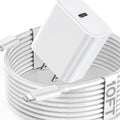 Apple Fast Charger, 10FT Extra Long Fast iPhone Charger Travel Plug Adapter 20W Super Quick Apple Charging USB C Wall Charger Block with 10Foot Lightning Cable Cord for iPhone 14/13/12/11/X/XR/SE/iPad