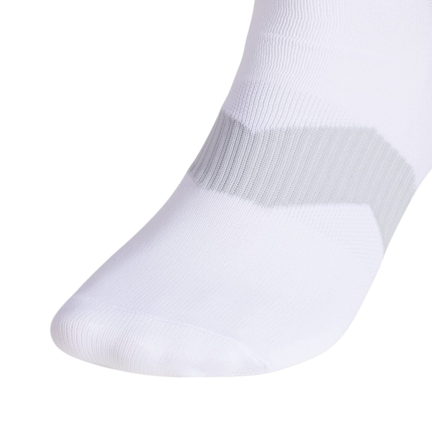 Chaussettes de football unisexes adidas Metro 6 (1 paire), blanc/gris clair/noir, taille M