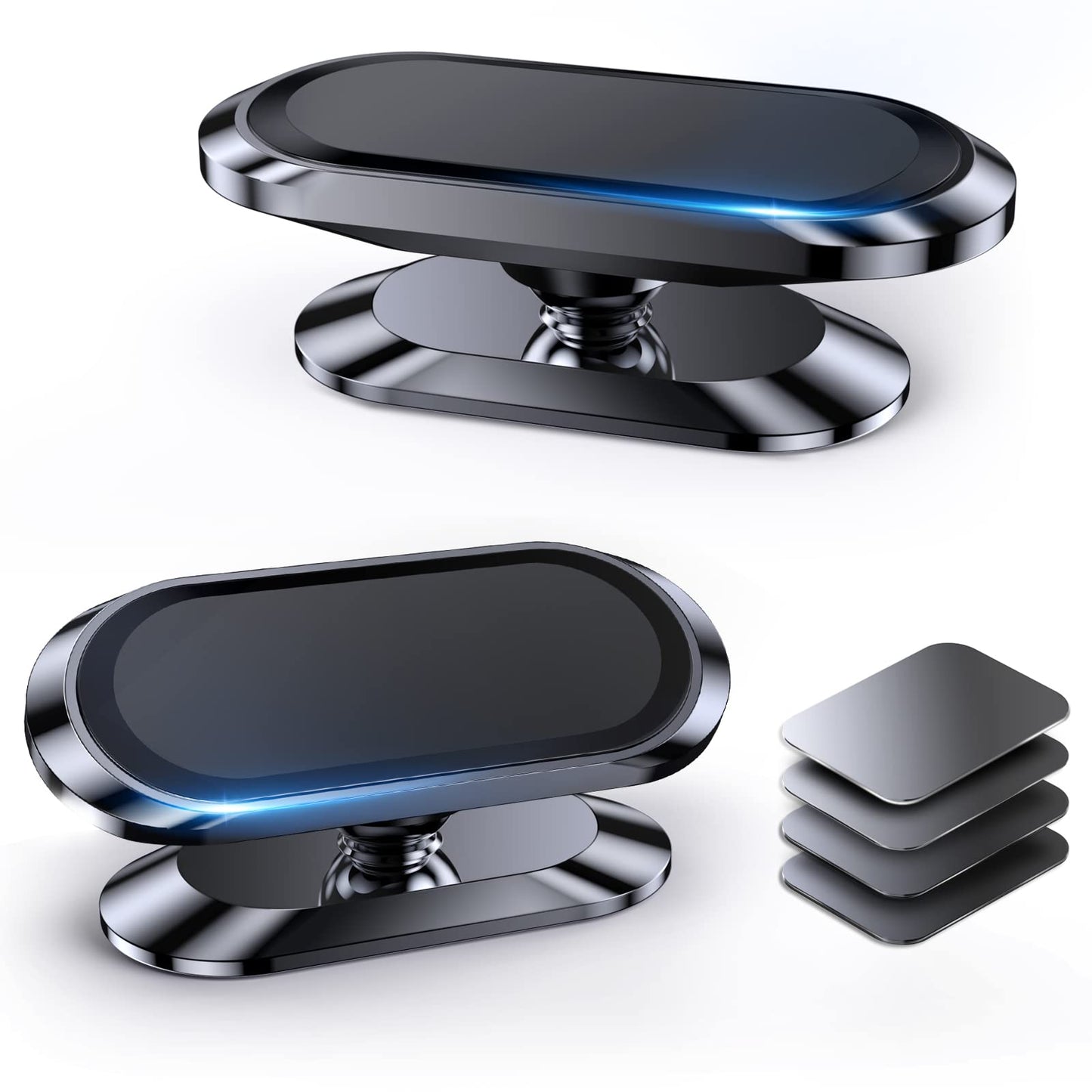 【2-Pack】 Magnetic Phone Holder for Car Dash【Strong Magnet】 Magnetic Car Phone Holder Mount 【4 Plate】 Phone Holders for Your Car Phone Mount for Car Dashboard Cell Phone Car Mount for iPhone Samsung