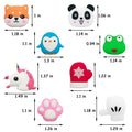 ZAKVOOR 27 Pieces Cute Cable Protector for Phone Charger, Animal Bites USB Charger Protector Cord Holder, Charging Cable Saver Cable Buddies Phone Data Lines Protect Accessory