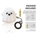 Compatible with AirPods Case Cover, Luminous Cute Ghost Case Designed for Airpods 2nd & 1st, Soft Silicone Anime Funny 3D Cartoon Apple AirPods 2/1 Case for Women Men Kids Teens Girls Boys