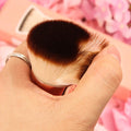 DUcare Foundation Brush for Liquid Makeup, Self Tanner Brush Flat Top Kabuki Professional Makeup Brushes Blending Mineral Powder Buffing Stippling Makeup Tools, Pink