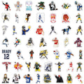 102pcs Football Rugby All Star Stickers for Water Bottles,Rugby Decals Decoration Sticker for Boys，Waterproof Decals for Laptop，Computer，Car，Guitar，Bumper，Skateboard，Gifts for Kids Adult