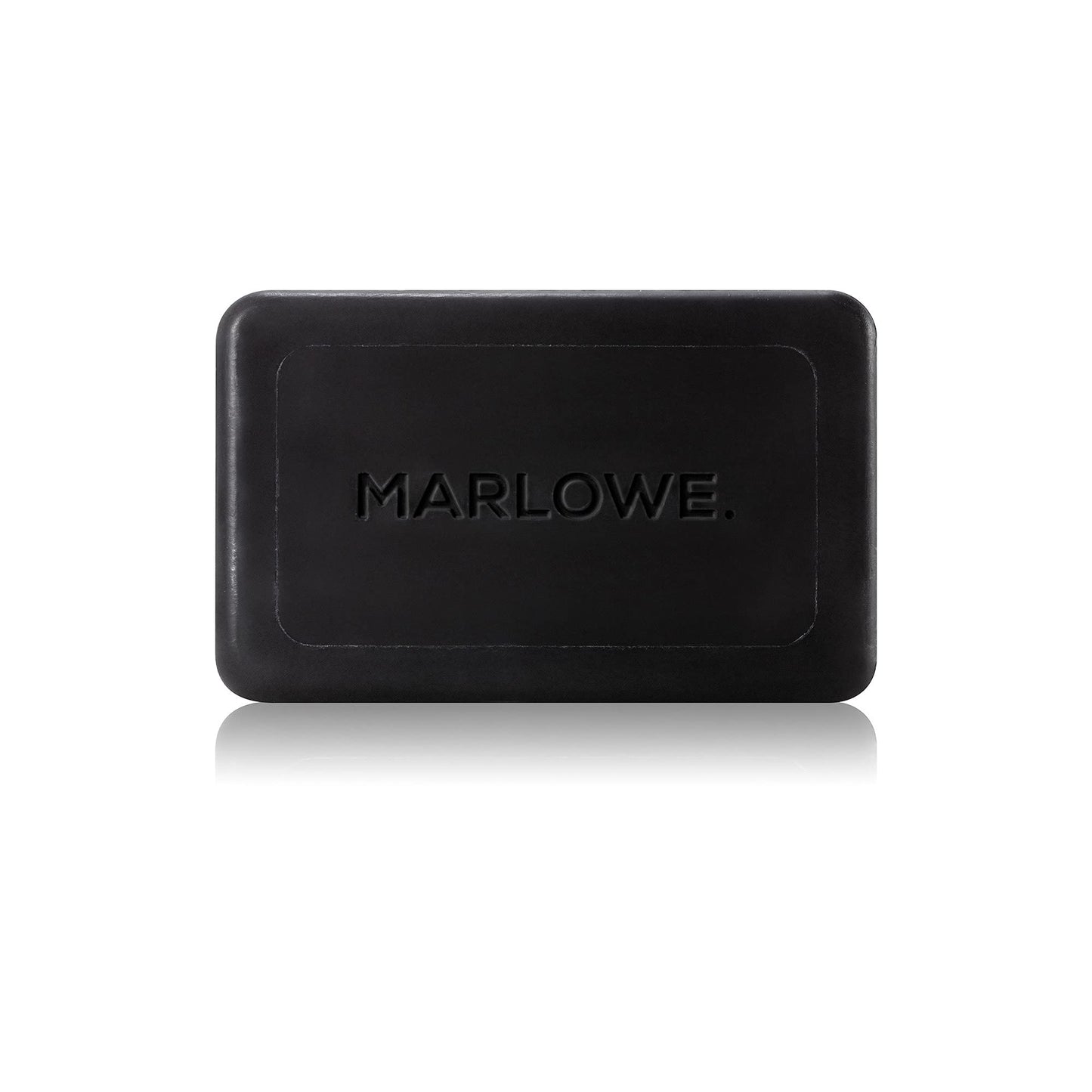 MARLOWE. No. 106 Charcoal Soap 7 oz, Body Bar Soap for Men, Cleansing, Purifying & Hydrating with Natural Extracts, Shea Butter, Olive Oil & Green Tea Extracts, Fresh Woodsy Scent