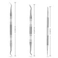 3-Pack Ingrown Toenail File and Lifters, Professional Surgical Stainless Steel Ingrown Toenail Tool- Safe Nail Cleaning Treatment Pedicure Tools Kit Under Sidewall Cleaner Pain Relief Accessories