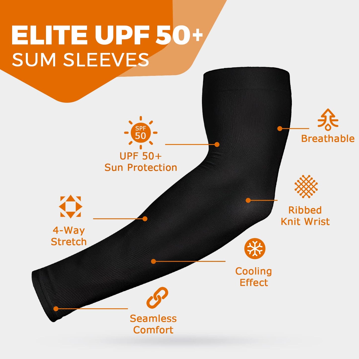 5 Pairs Arm Sleeves for Men & Women, UV Sun Protection Compression Cooling Tattoo Sleeve Cover Up for Women, Men & Kids Basketball Volleyball