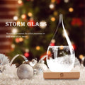 Storm Glass Weather Predictor Christmas Gifts for Him, Drop-Shaped Glass Barometer Weather Station, Unique Christmas Decorative Glass Bottles Weather Forecaster for Home and Office