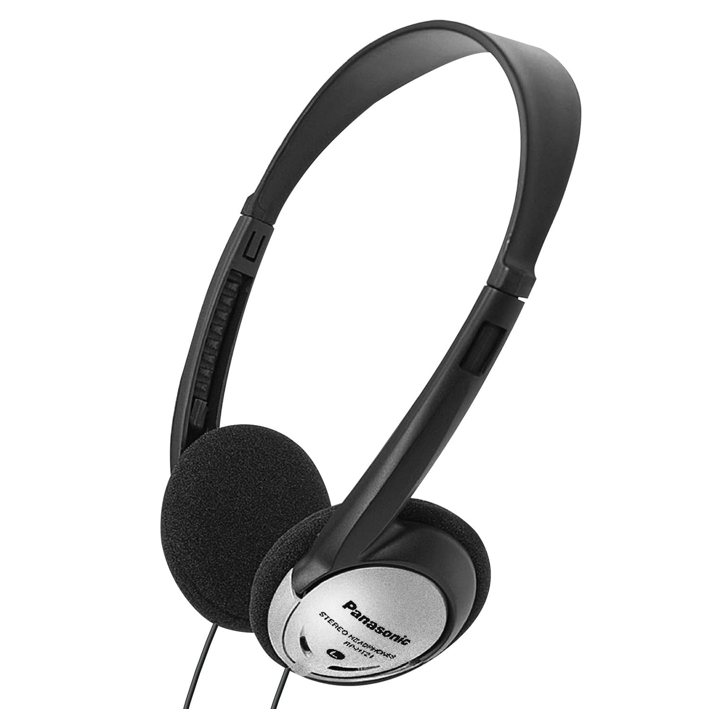 Panasonic Headphones On-Ear Lightweight with XBS RP-HT21 (Black & Silver)