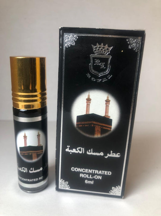 Generic Kaaba Royal Musk - Perfume Oil Rollerball Non Alcoholic Fragrance Oil Perfumes for Men and Women, 6 mL / 0.20 Fl Oz (Pack of 1) - Long Lasting, Black