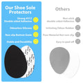 Dr. Shoesert Non-Slip Shoes Pads Adhesive Shoe Sole Protectors, High Heels Anti-Slip Shoe Grips (Black - 3 Pairs)