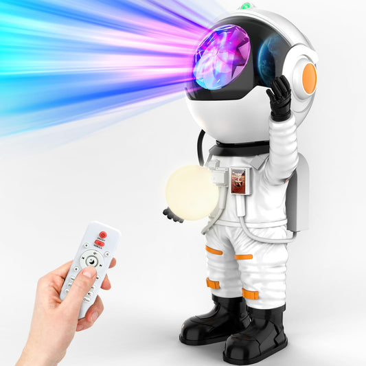 Rossetta Astronaut Galaxy Projector, Star Projector for Bedroom, LED Night Light for Kids Room with Timer and Remote, Room Decor Aesthetic, Home Decor, Gifts for Adults, Teens, Christmas, Birthday