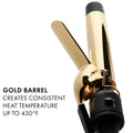 Hot Tools 1 1/4" Curling Iron for Beginners | Long-Lasting Results, Defined Curls and Easy to Use with Temperature Control for All Hair Types up to 430℉