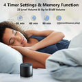 Mini Baby Sound Machine White Noise Machine with 30 Soothing Sounds Loud Speaker Portable Rechargeable Sleep Brown Noise Machine 4 Timers Memory Function for Newborn Kid Adults & Home Travel (Black)