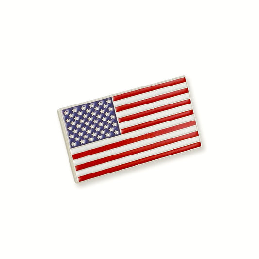 Authentic Official American Flag Enamel Lapel Pin Proudly Made In USA Gold Lapel Pin– 1 Pin