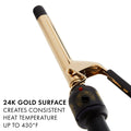 HOT TOOLS (2018 MODEL) Pro Artist 24K Gold Curling Iron | Long Lasting, Defined Curls (3/4 in)