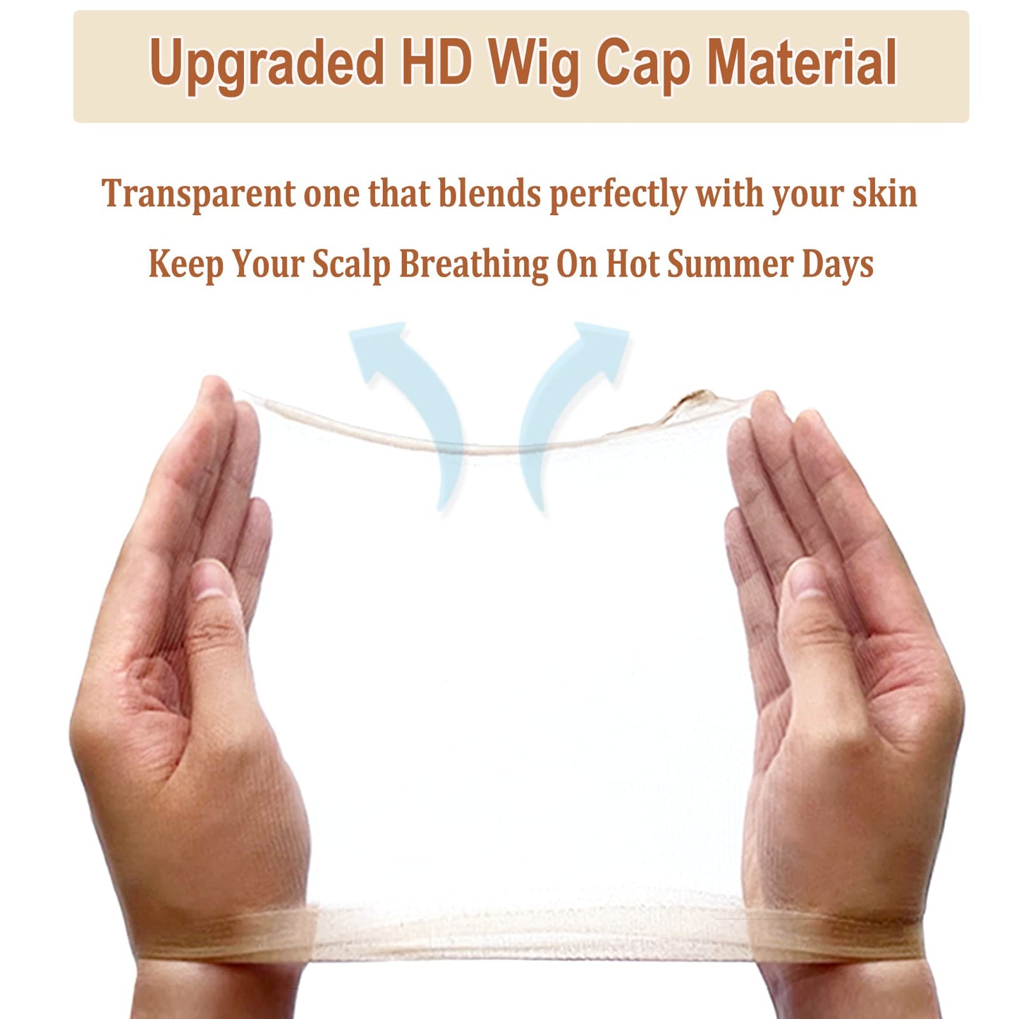 Xconstellation HD Wig Cap 12 Pcs Wig Caps For Women Transparent Wig Cap For Lace Front Wig Invisible Stocking Caps Sheer Wig Cap with Elastic Wig Band Set Wig Accessories（12 HD Wig Caps+1 Wig Band）