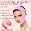 V Line Lifting Mask Chin strap for sleeping, V Line Lifting Mask for Women,Jaw Exerciser，Medium,Purple