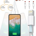 Susnwere 4 Pack [Apple MFi Certified] Apple Charging Cables 6ft, iPhone Chargers, Lightning Fast iPhone Charging Cord for iPhone 12/11/11Pro/11Max/ X/XS/XR/XS Max/8/7, ipad(White)