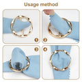 4PCS Scarf Ring Clip - T-shirt Ties Clips Clothes Corner Knotted Button for Women Fashion Metal Round Circle Shirt Clip Buckle Clothing Ring Wrap Holder Loose Tshirt Clothes Scarf Buckle(Gold)