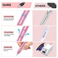 COSITTE Electric Nail Drill,USB Electric Nail Drill Machine for Acrylic Nail Kit,Portable Electric Nail File Polishing Tool Manicure Pedicure Kit Efile Nail Supplies for Home Salon,Pink