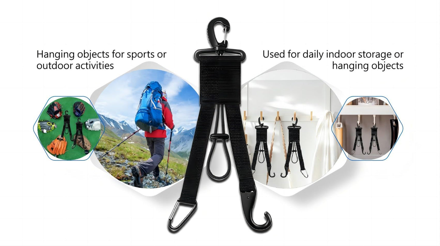 XINFULLWOL 3 in 1 Multifunctional hook,Baseball&Softball Equipment Hanger, Sports Accessories for Baseball,Softball,Hiking and Outdoor,Water Bottle Hiking Camping, Used Both Indoors and Outdoors(1pcs)