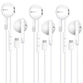 3 Pack of USB C Headphones [MFi Certified],Type C Earphones HiFi Stereo Wired Earbuds,Magnetic Noise Canceling in-Ear Headset with Microphone for iPhone 15/16/15 16 Plus/15 16Pro/15 16Pro Max