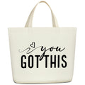 Zwsrplo You Got This Gifts for Women Aesthetics Tote Bag, Inspirational Gifts for Women Motivational Gifts for Women Coworker Colleague Canvas Tote Bag for Women Christmas Gifts -15