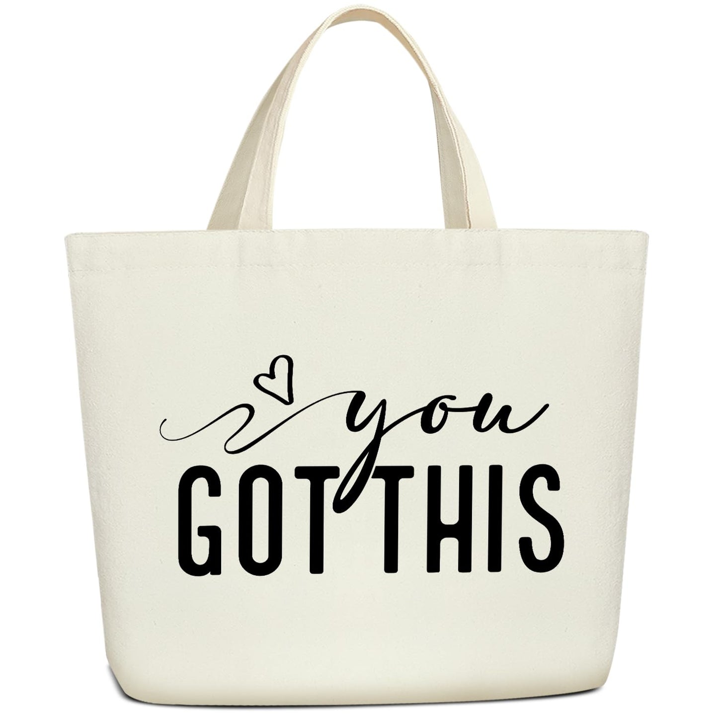 Zwsrplo You Got This Gifts for Women Aesthetics Tote Bag, Inspirational Gifts for Women Motivational Gifts for Women Coworker Colleague Canvas Tote Bag for Women Christmas Gifts -15