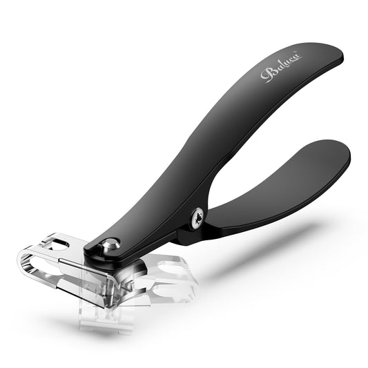 BALUCA 360° Rotating Jaw Toenail Clippers for Thick Nails for Seniors - Comfortable Grip Handle Fingernail Clippers, Upgraded Design Nail Cutters Trimmer for Men and Women