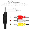 Eanetf 3.5mm to RCA Camcorder Handycam AV Audio Video Output Cable, 1/8" TRRS to 3 RCA Male Plug AUX Cable Cord for TV,Smartphones,MP3, Tablets,Speakers,Home Theater - 5ft