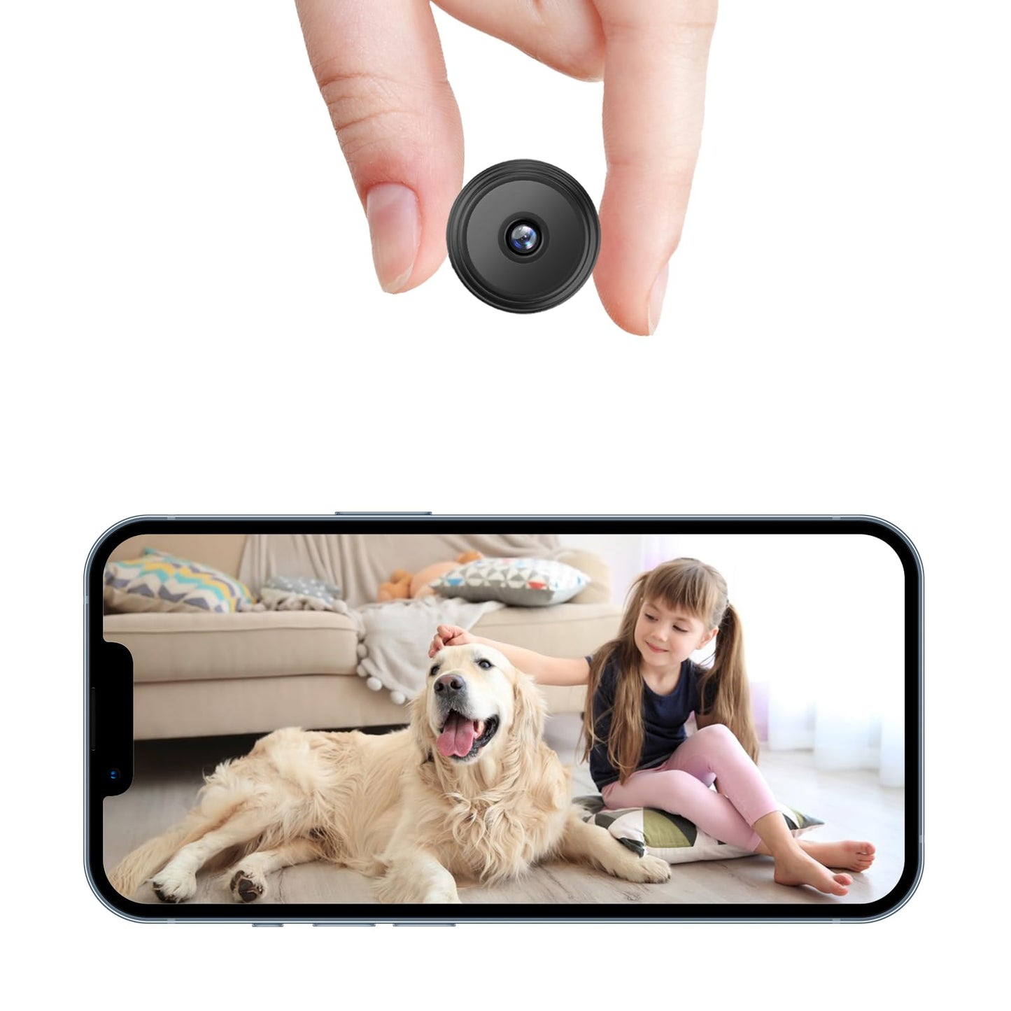 ZDO Mini Camera, Wireless WiFi Camera, Home Security 4K Camera, WiFi Camera, Smart Indoor Camera Small WiFi Outdoor Portable Cameras Nanny Cam