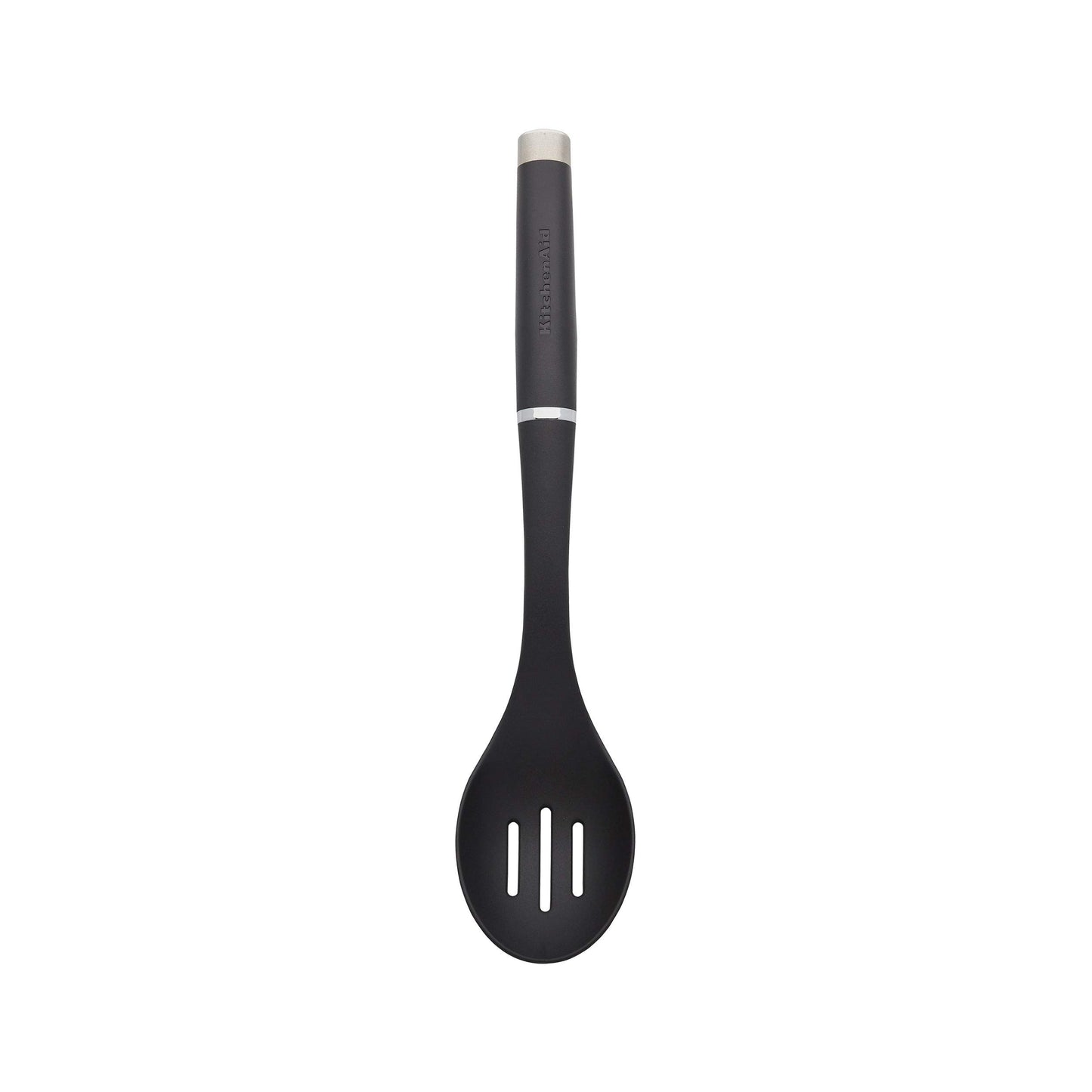 KitchenAid KO004OHOBA Gourmet Nylon Slotted Spoon, One Size, Black