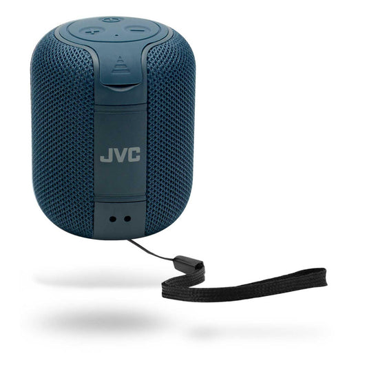 JVC Portable Gumy Wireless Speaker with Surround Sound, Bluetooth 5.3, Lightweight, TWS Capability, USB-C, up to 15-Hour Battery Life - SPSG1BTA (Blue)