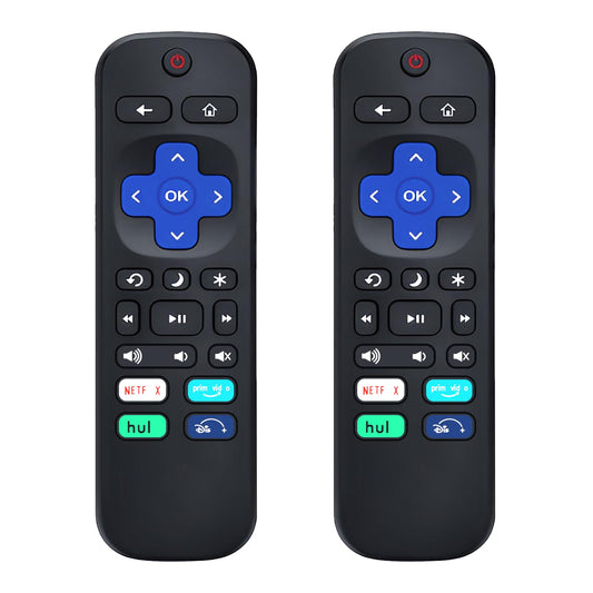 Replacement Remote Compatible for TCL Roku/Hisense Roku/Onn Roku/Insignia Roku/Element Roku/Westinghouse Roku TV【Not for Roku Stick】【Pack of 2】