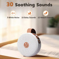 Mini Portable Sound Machine Baby White Noise Machine with 30 Soothing Sounds for Kids Adults Auto-Off Timer 32 Volume Levels Rechargeable Brown Noise Sleep Machine for Home Office Privacy and Travel