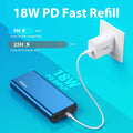 Miady USB-C 18W PD 3.0 Portable Charger 20000mAh, Fast Charging Power Bank/w MFi Certified Lightning Cable and 18W PD Charger, Power Pack Compatible with iPhone 12/11/11 Pro/XR/SE/X/8/8P and etc