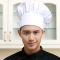 Hyzrz Chef Hat Adult Adjustable Elastic Baker Kitchen Cooking Chef Cap (White)