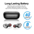 Écouteurs sans fil Bluetooth kurdene, S8 Son de basse profonde 38H Autonomie IPX8 Écouteurs étanches Appel clair avec microphone Écouteurs Bluetooth intra-auriculaires confortables pour iPhone, Android…