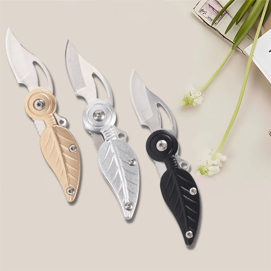 SWBIYING Pocket Knife for Women,Small Pocket Knife with Chain,Cool Knives,Cool Gadgets,Edc Knife,Mini Pocket Knife,Cute Key Accessories,Creative Gift for Women(Black)