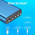 Miady USB-C 18W PD 3.0 Portable Charger 20000mAh, Fast Charging Power Bank/w MFi Certified Lightning Cable and 18W PD Charger, Power Pack Compatible with iPhone 12/11/11 Pro/XR/SE/X/8/8P and etc