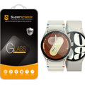 Supershieldz (paquete de 3) Diseñado para Samsung Galaxy Watch 7 (40 mm) / Watch 6 (40 mm) / Watch FE (40 mm) / Watch 5 (40 mm) / Watch 4 (40 mm) Protector de pantalla de vidrio templado, antiarañazos, sin burbujas