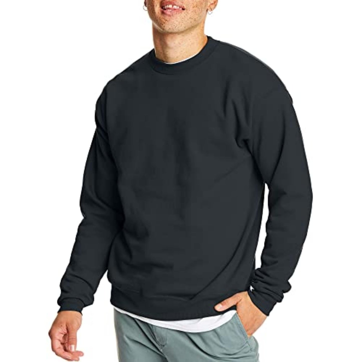 Sweat-shirt EcoSmart pour homme de Hanes, noir, taille L