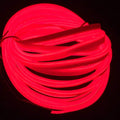 Tubo de neón electroluminiscente LED USB de 2 m/6 pies con cable EL rojo, luz superbrillante, luces de neón para decoración de automóviles (2 m, USB, rojo)